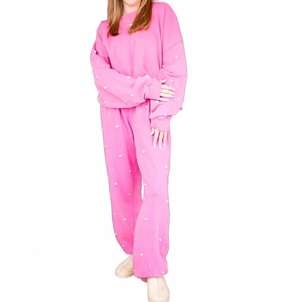 NEW PEACH LOVE jogging set in berry